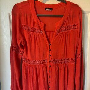 Venus orange blouse - size Medium